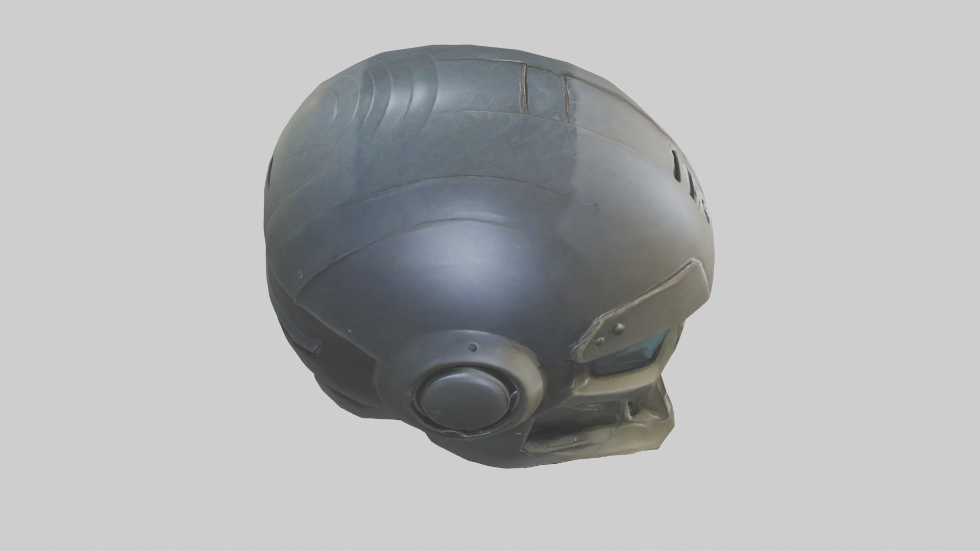 Helmet model Low-poly 3D model_18