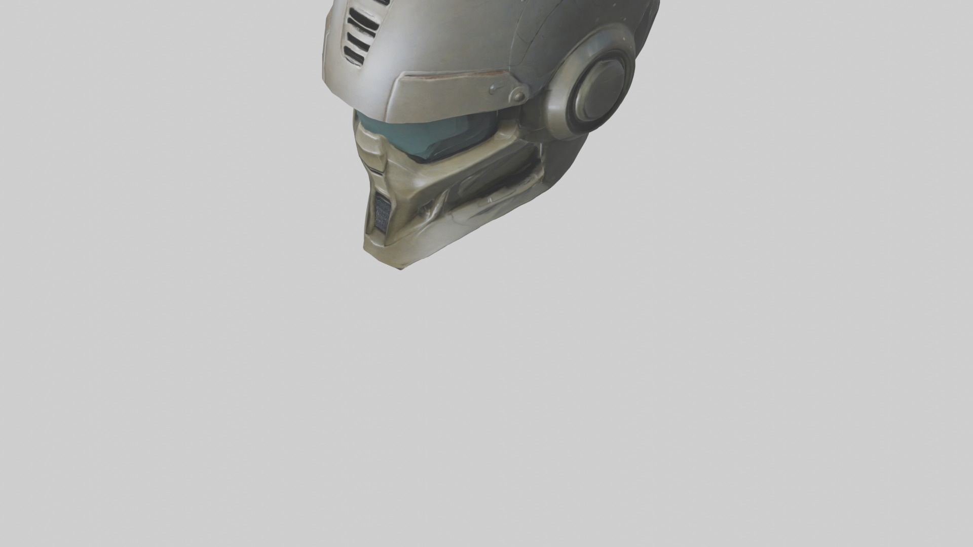 Helmet model Low-poly 3D model_5