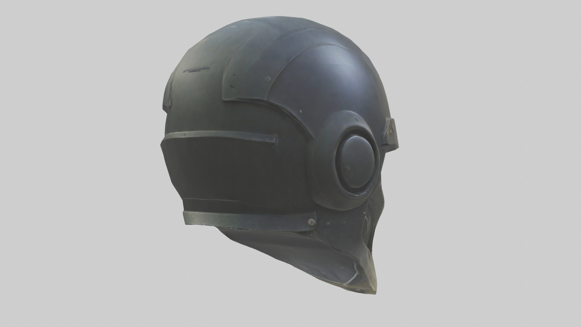Helmet model Low-poly 3D model_2