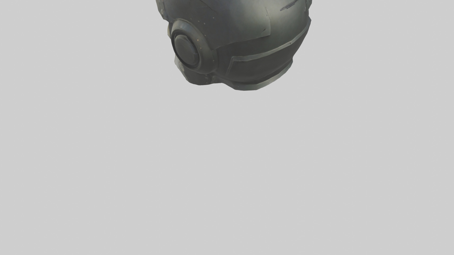 Helmet model Low-poly 3D model_3