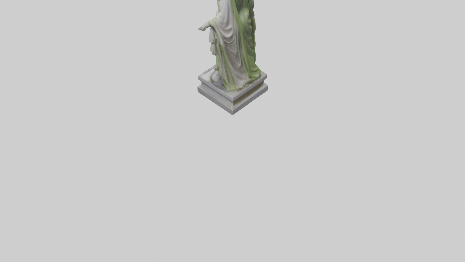 Hera statue model Low-poly 3D model_3