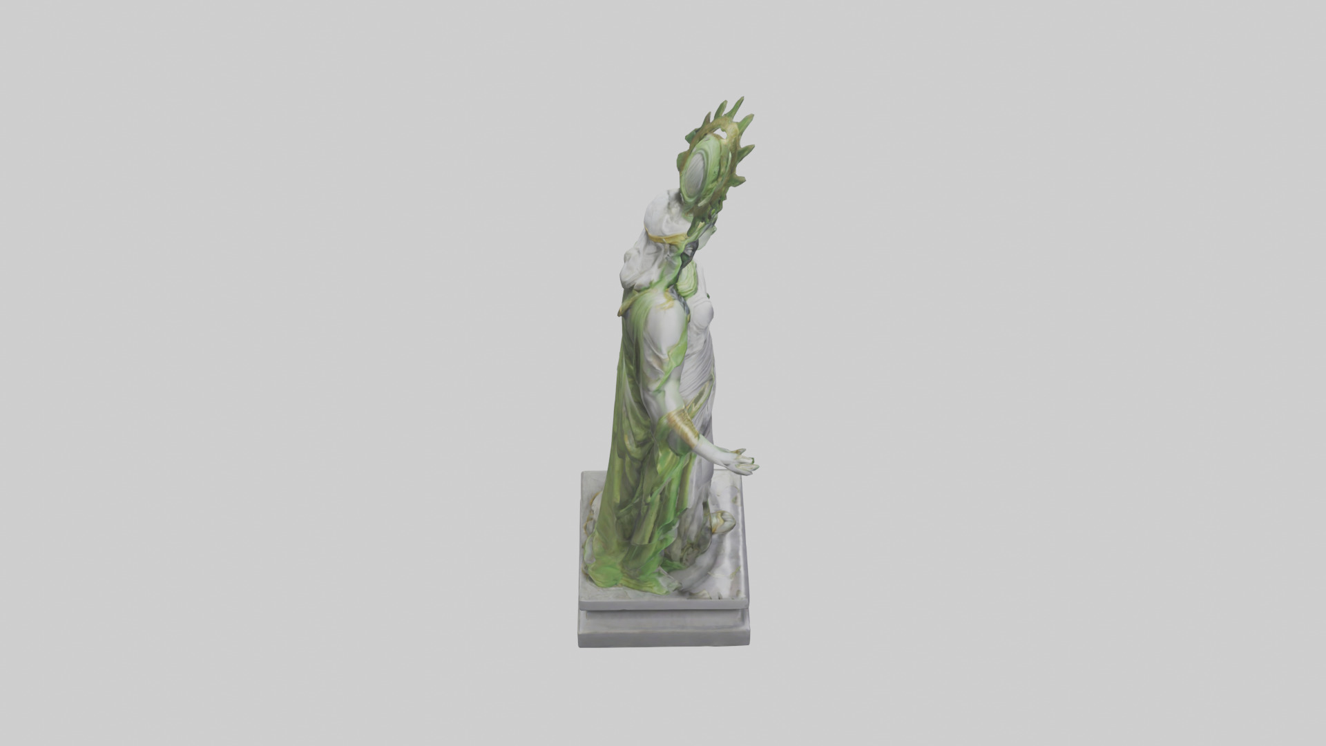 Hera statue model Low-poly 3D model_18