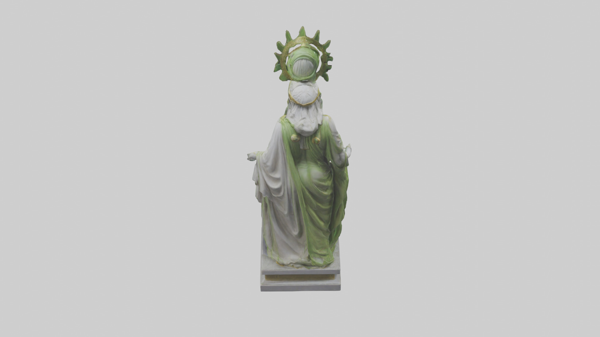 Hera statue model Low-poly 3D model_15