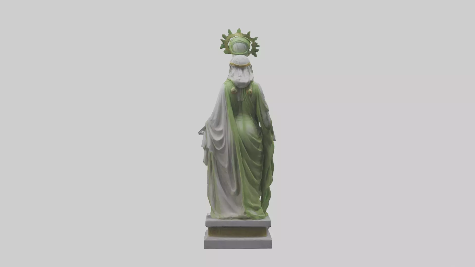 Hera statue model Low-poly 3D model_0