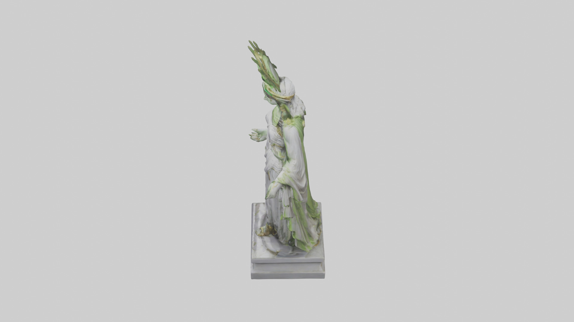Hera statue model Low-poly 3D model_17