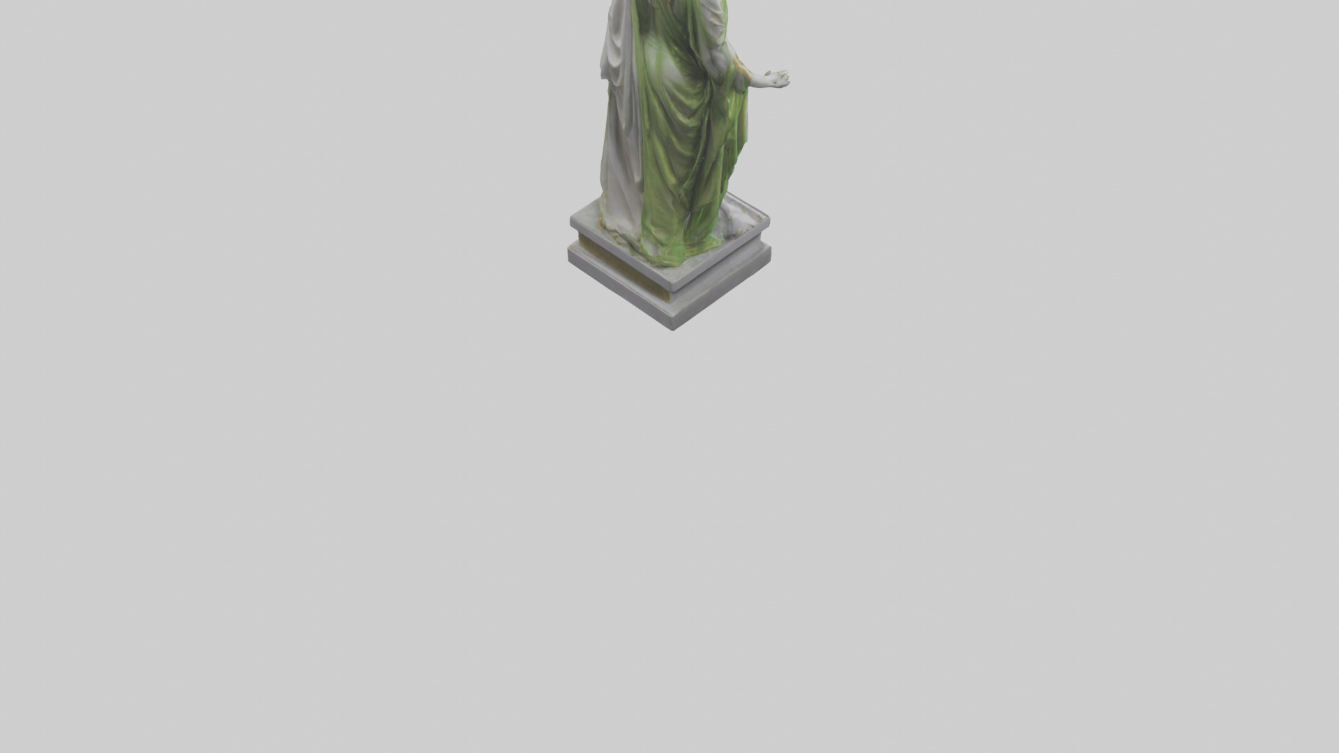 Hera statue model Low-poly 3D model_4