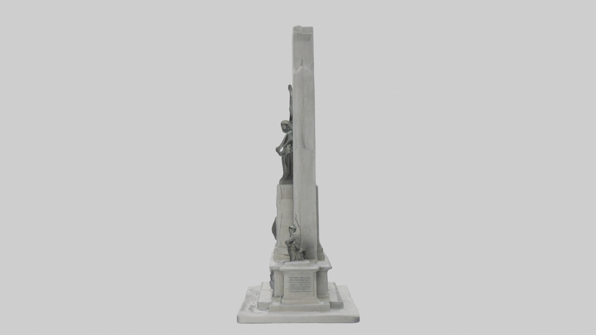 Heroes of Independence monument model Low-poly 3D model_12