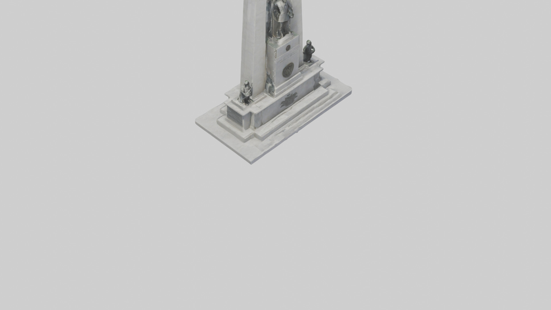 Heroes of Independence monument model Low-poly 3D model_6