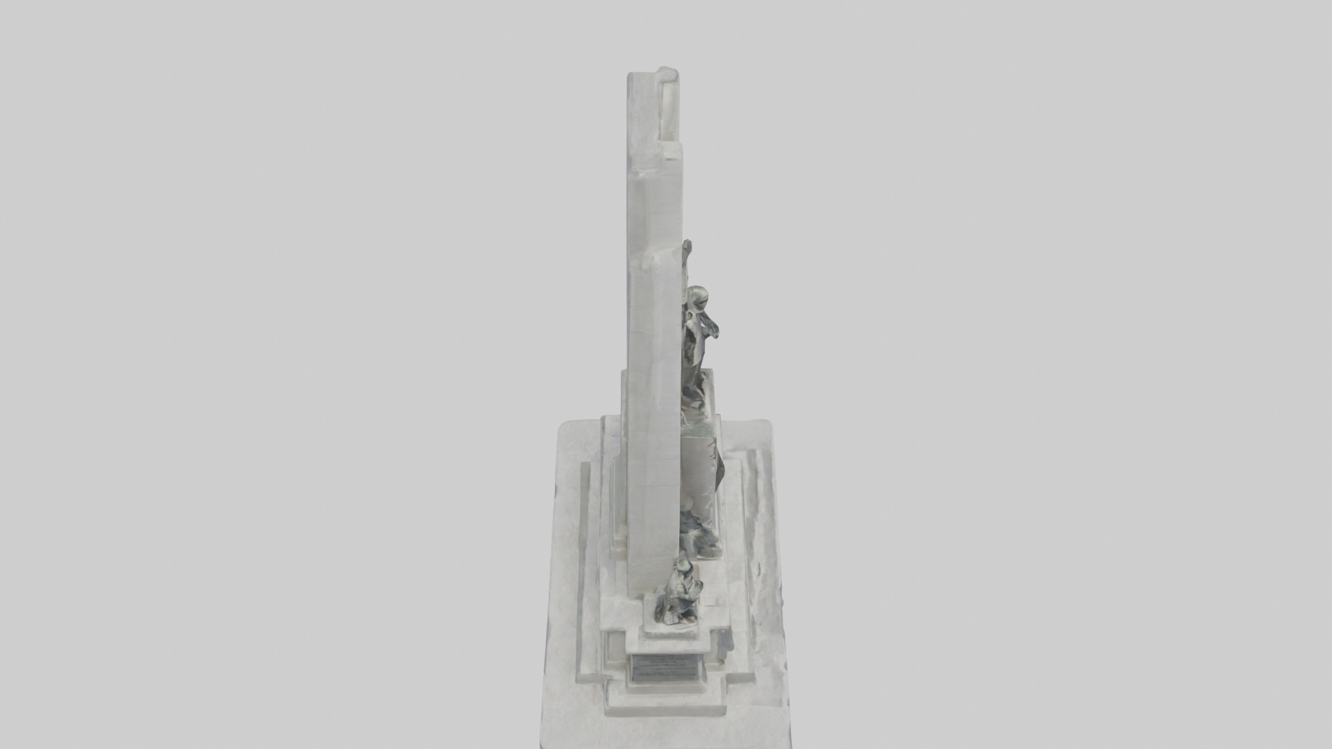 Heroes of Independence monument model Low-poly 3D model_18