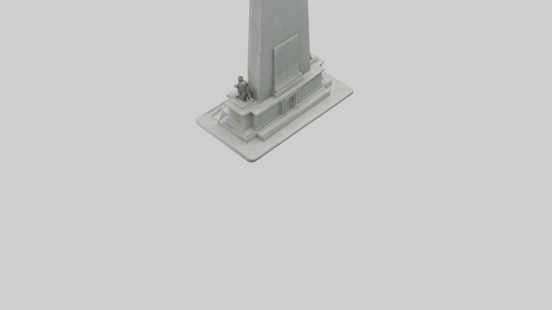 Heroes of Independence monument model Low-poly 3D model_3
