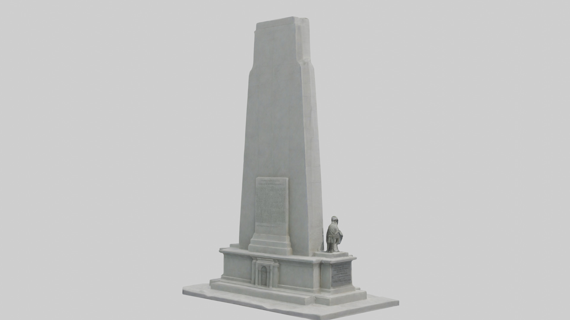 Heroes of Independence monument model Low-poly 3D model_2