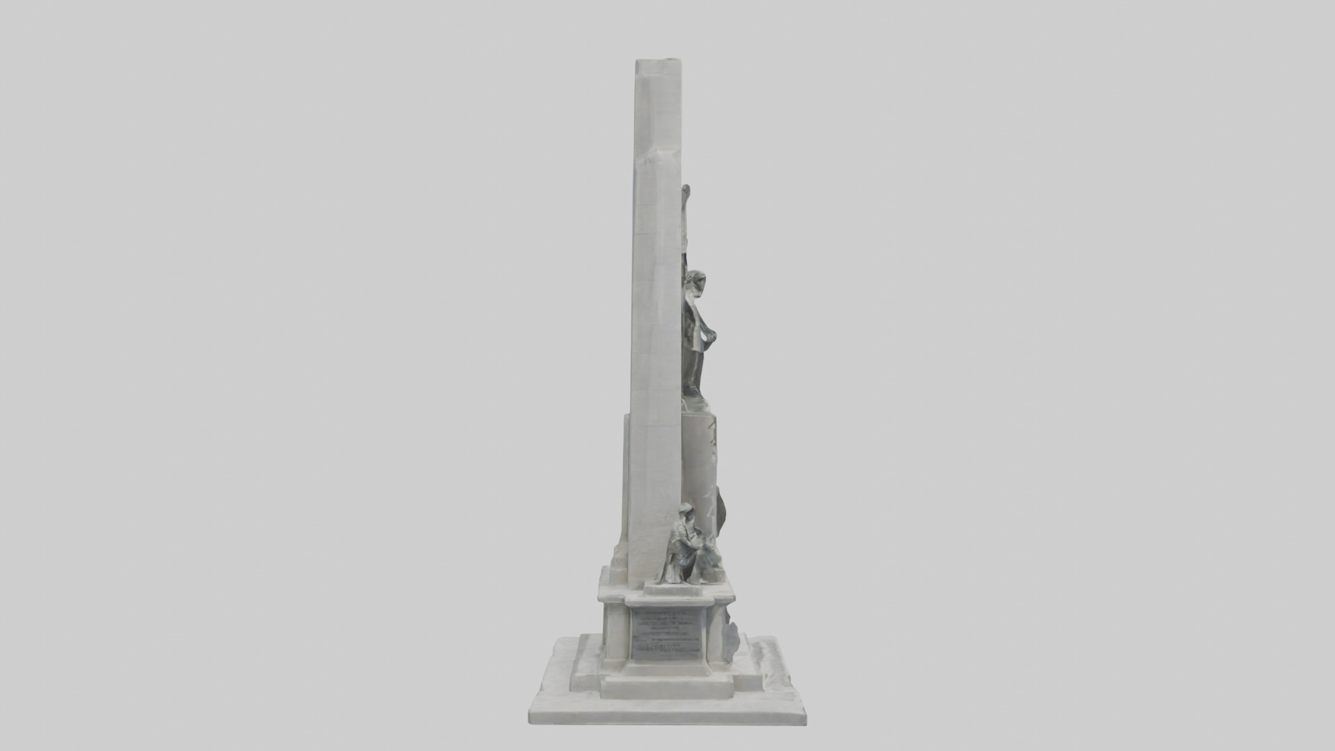 Heroes of Independence monument model Low-poly 3D model_13