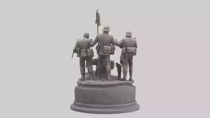 Heroes of the Frontlines statue model