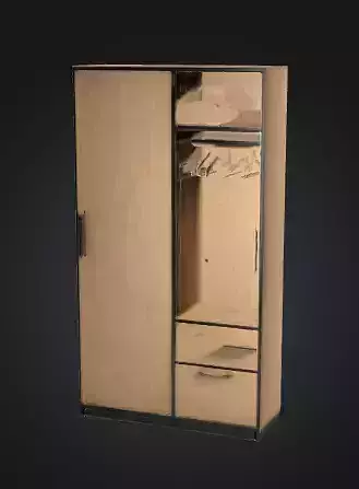Detailed Low-Poly Closet 2