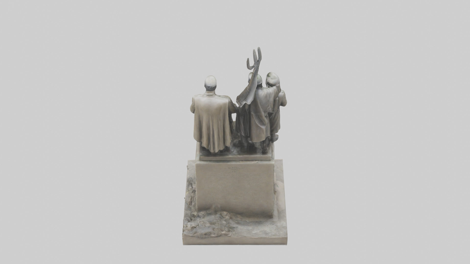 Heroes of the War for Peace statue model Low-poly 3D model_15