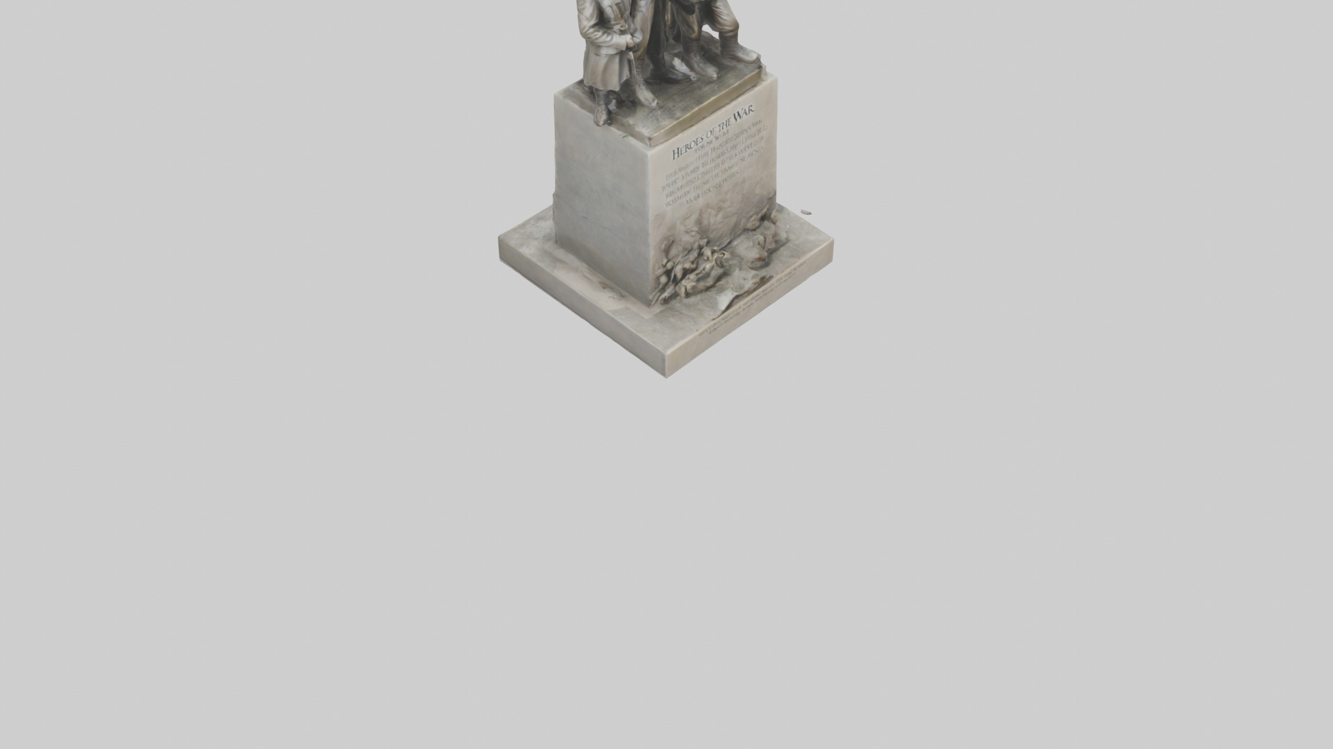 Heroes of the War for Peace statue model Low-poly 3D model_6