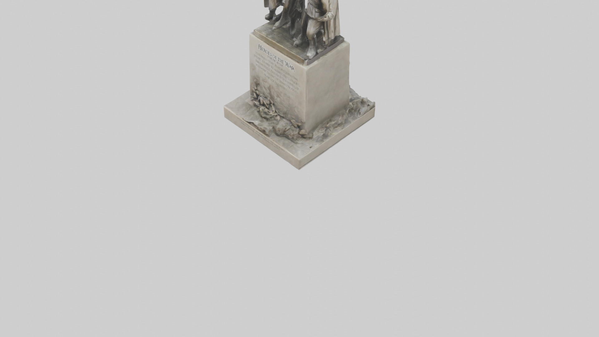Heroes of the War for Peace statue model Low-poly 3D model_5