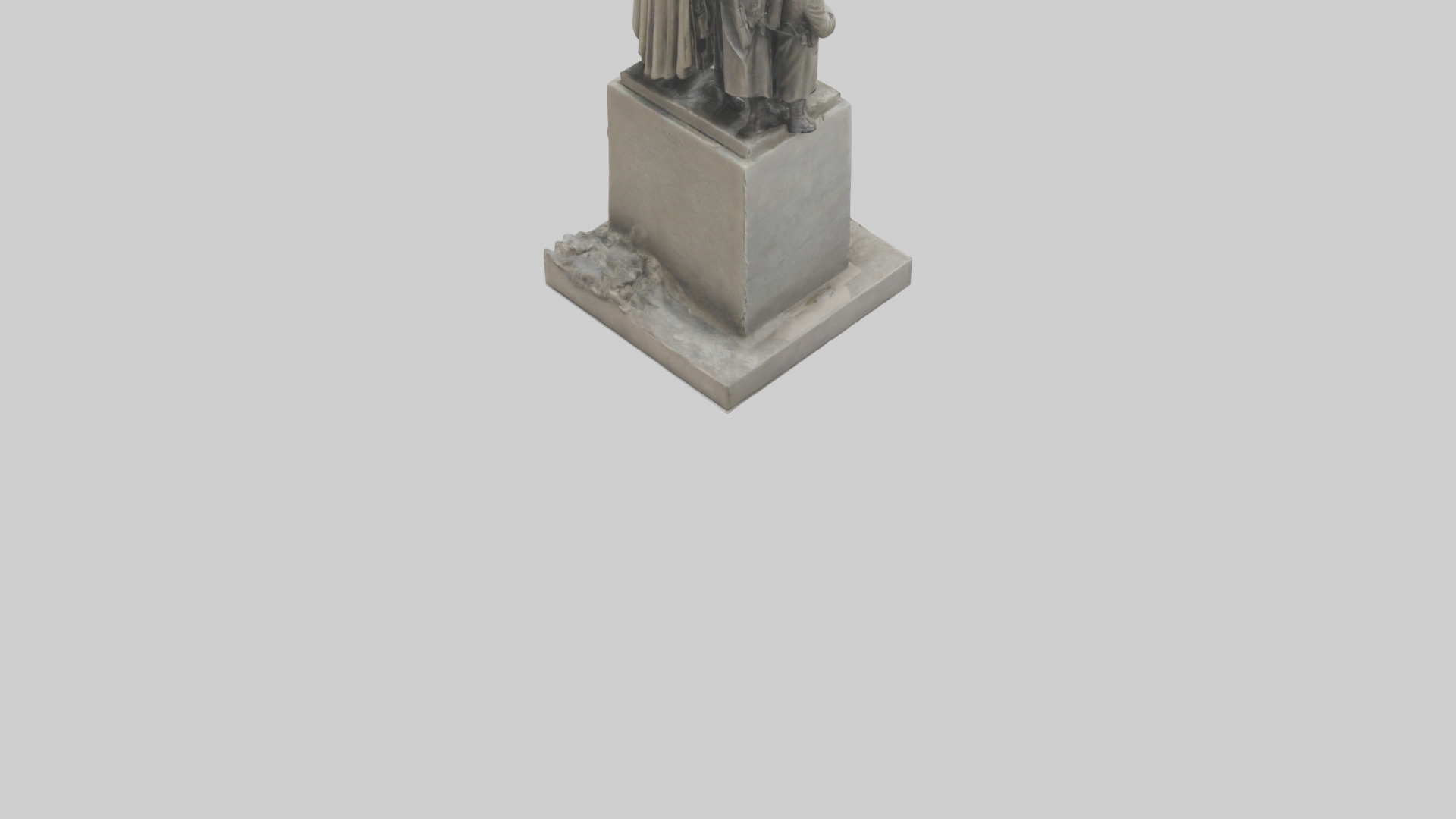 Heroes of the War for Peace statue model Low-poly 3D model_4