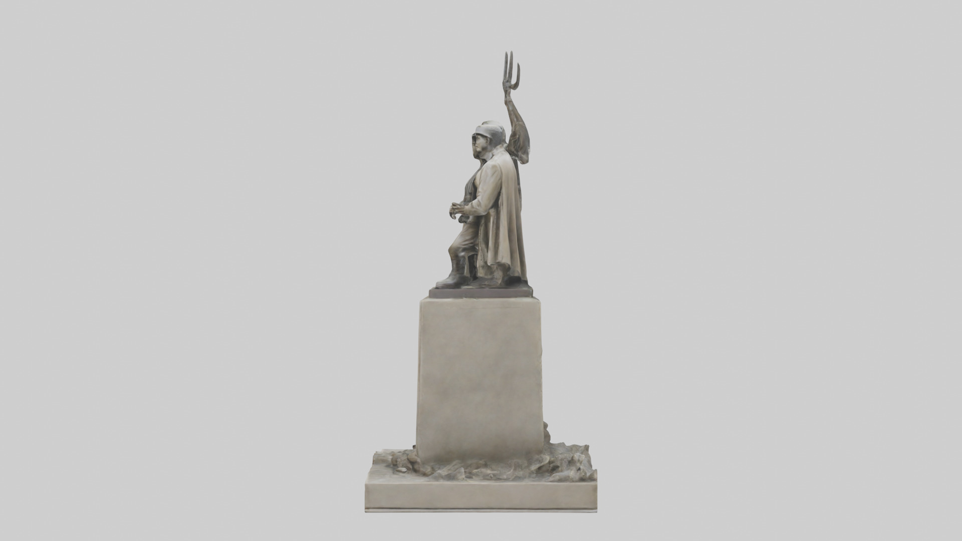 Heroes of the War for Peace statue model Low-poly 3D model_12