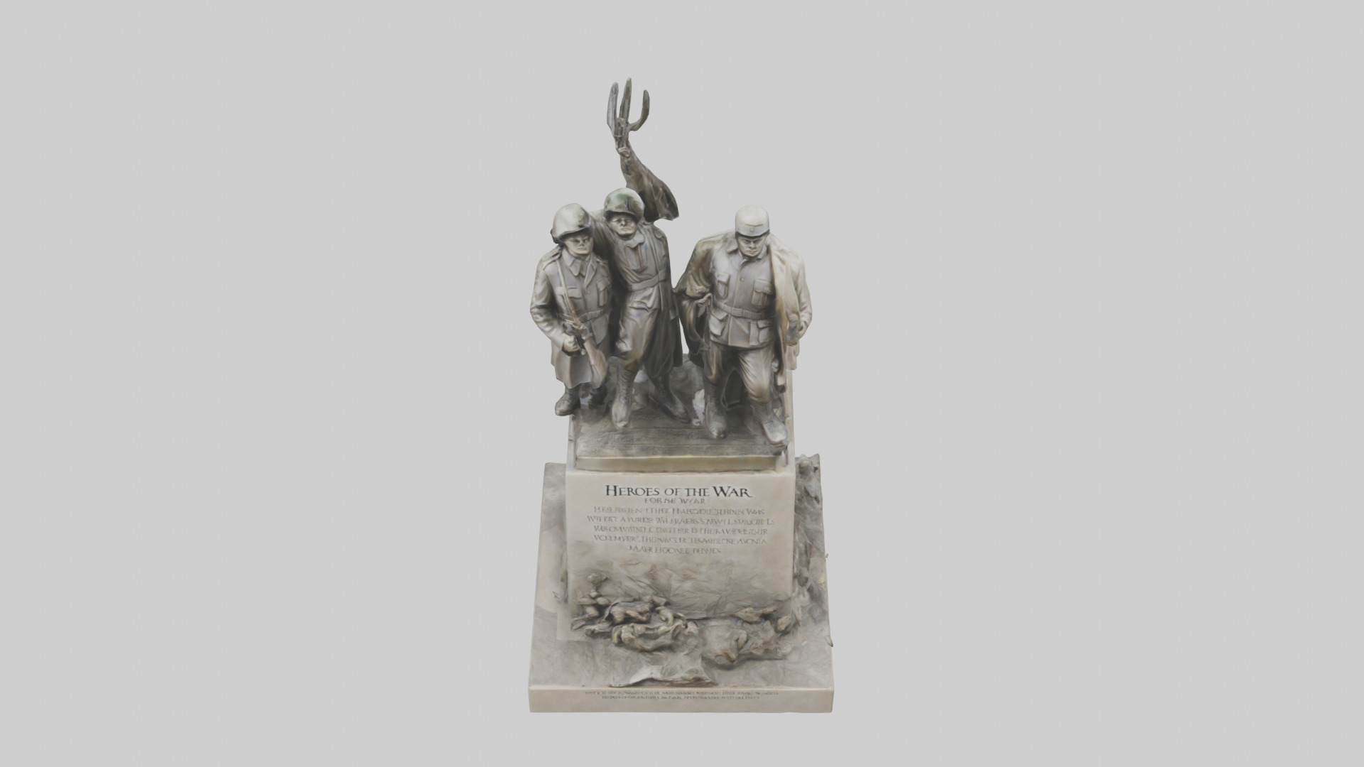 Heroes of the War for Peace statue model Low-poly 3D model_16