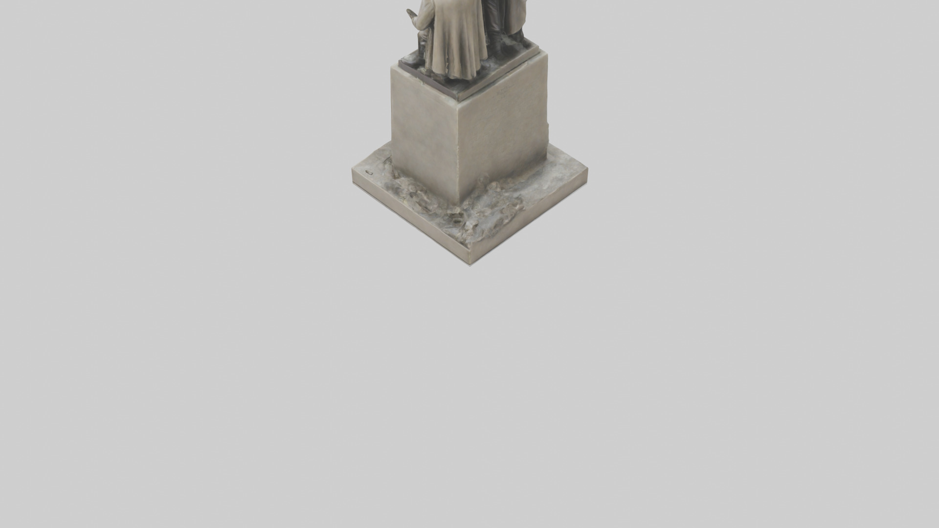 Heroes of the War for Peace statue model Low-poly 3D model_3