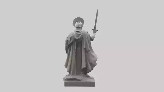 Heroic Battle Commander Statue model