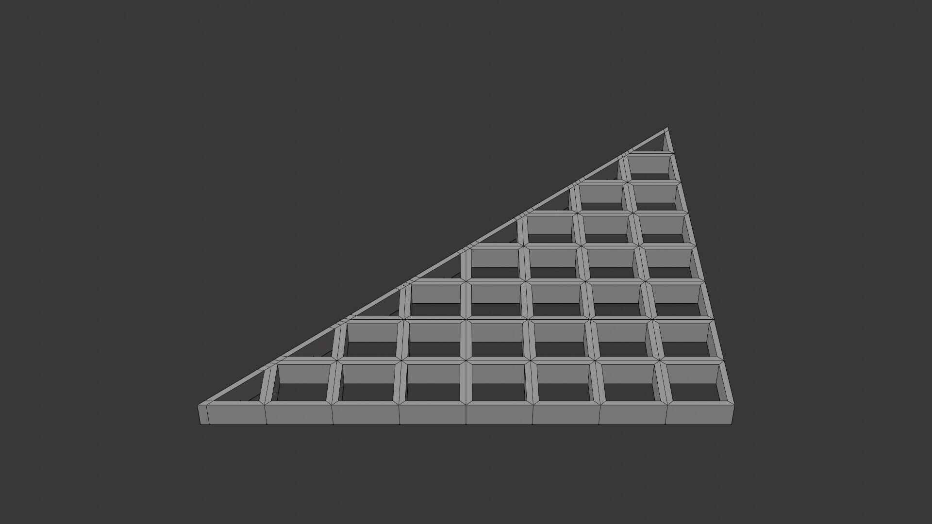 Steel Grating Flooring Low-poly 3D model_14