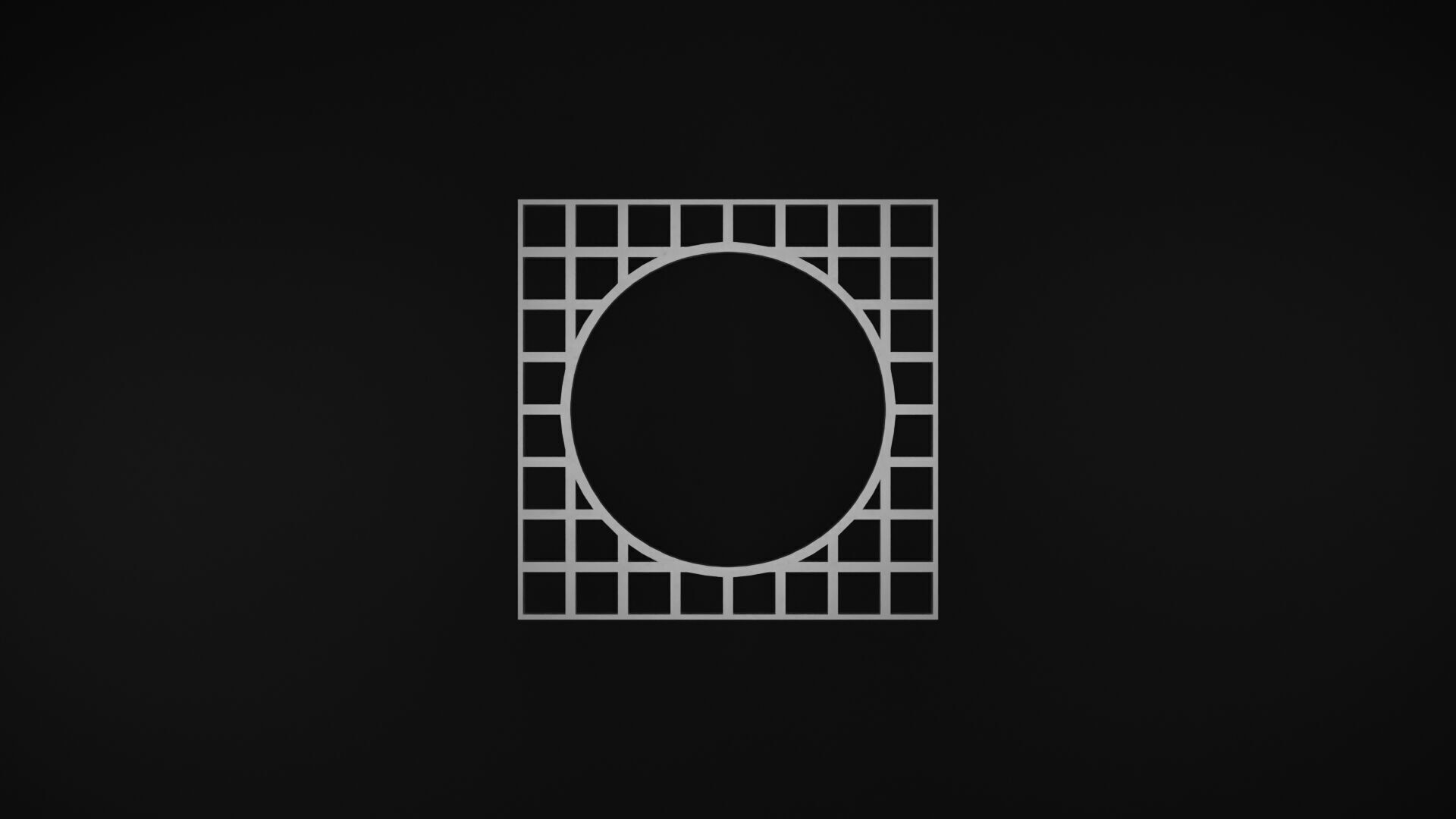 Steel Grating Flooring Low-poly 3D model_4