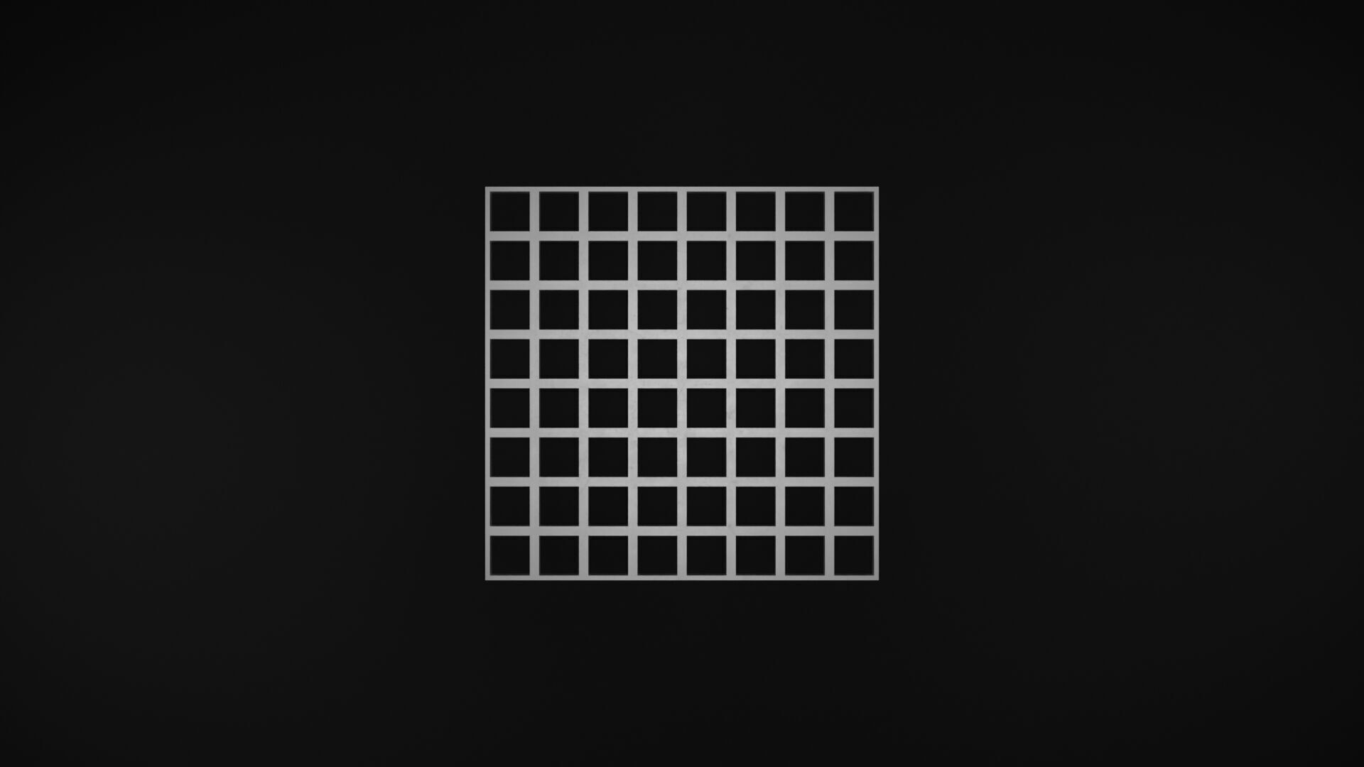 Steel Grating Flooring Low-poly 3D model_2