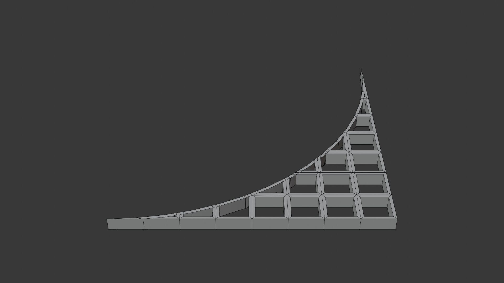 Steel Grating Flooring Low-poly 3D model_13