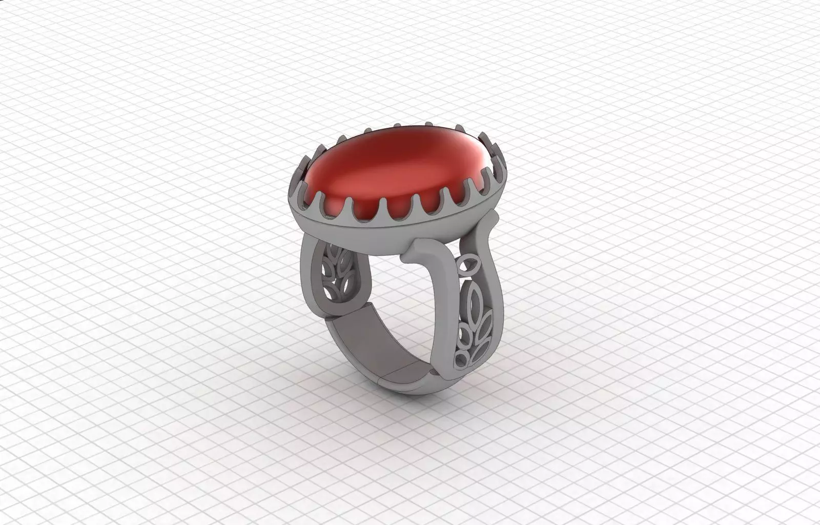 Isfahan traditional ring 3D print model