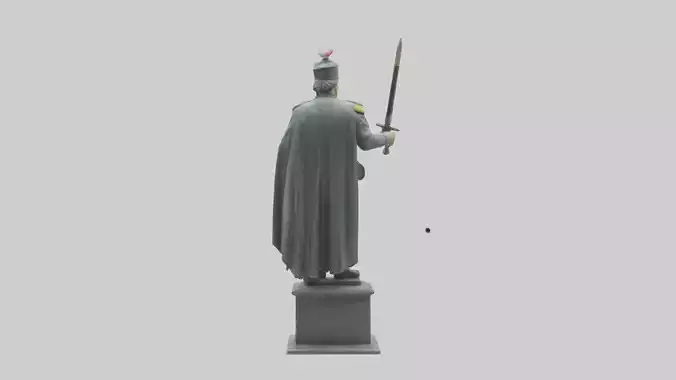 Heroic Military Commander Statue model