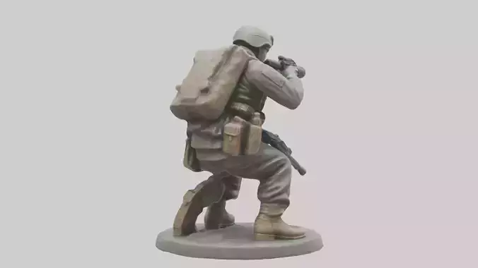 Heroic Reconnaissance Soldier Statue model