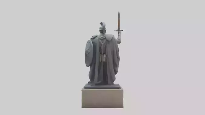 Heroic Stand Soldier Statue model
