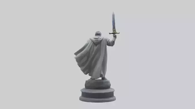 Heroic Swordsman Statue model