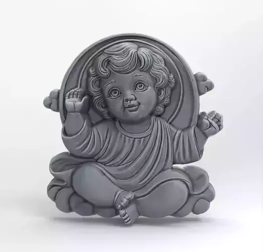 cute smile  infant jesus cnc model
