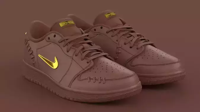 Air Jordan 1 Low Method of Make Cacao Wow Metallic Gold