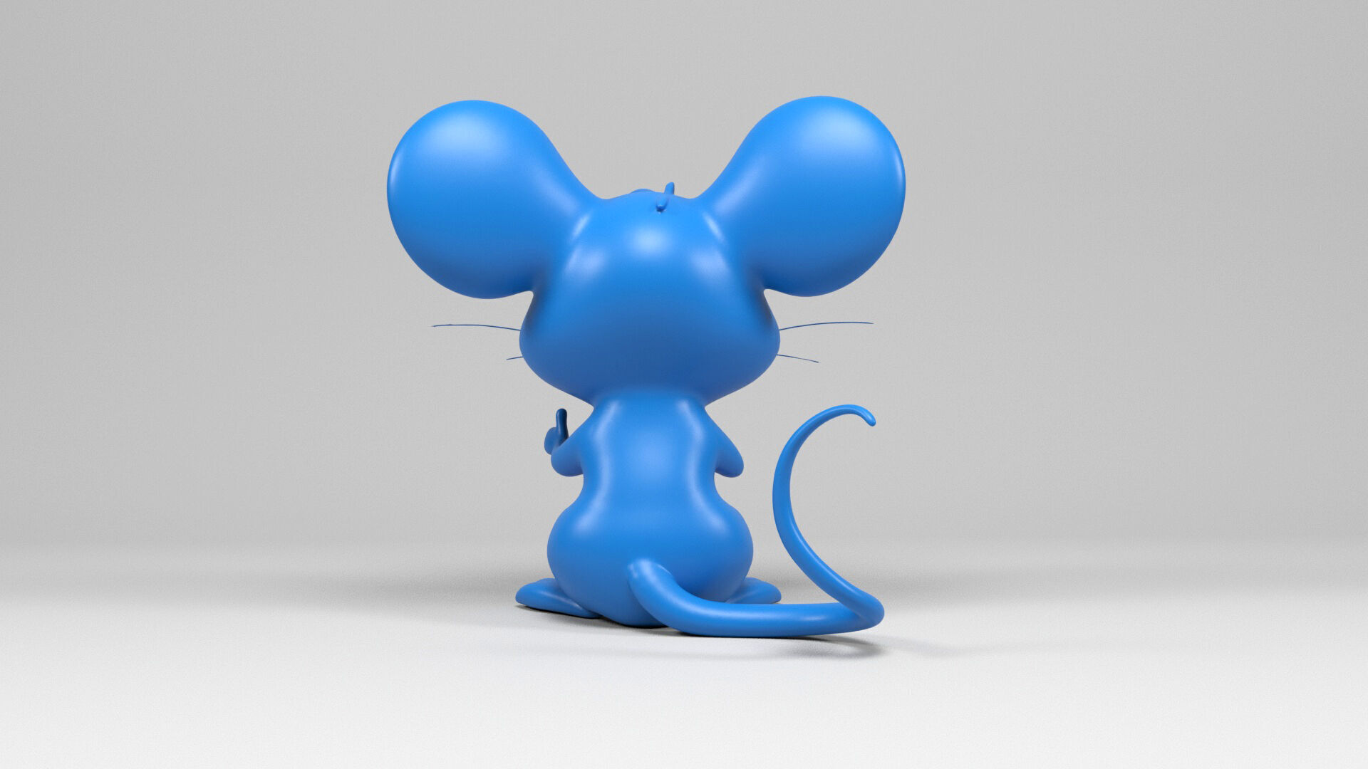 Cartoon mouse figure 3D print model_4