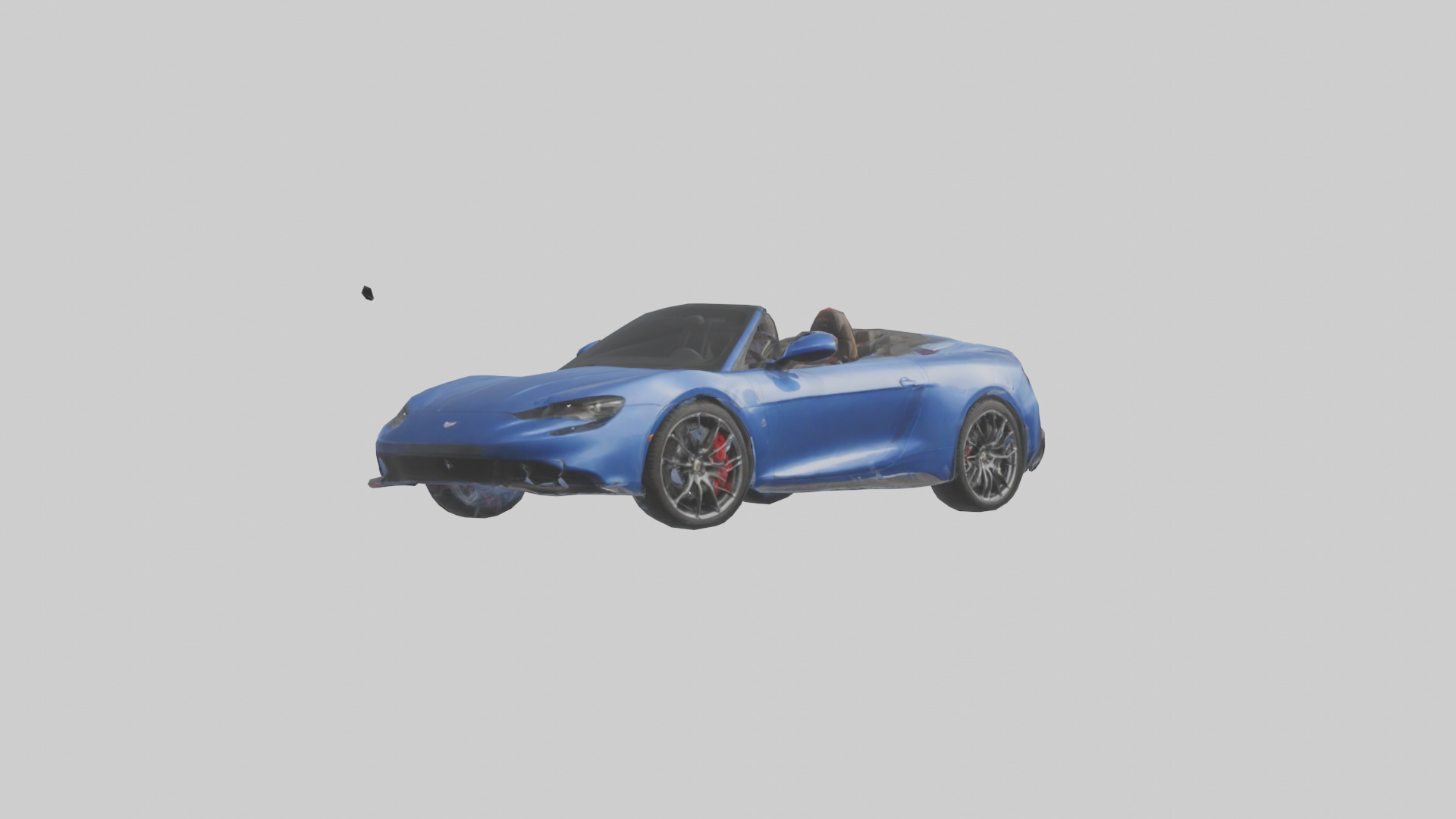 Highperformance Convertible model Low-poly 3D model_9