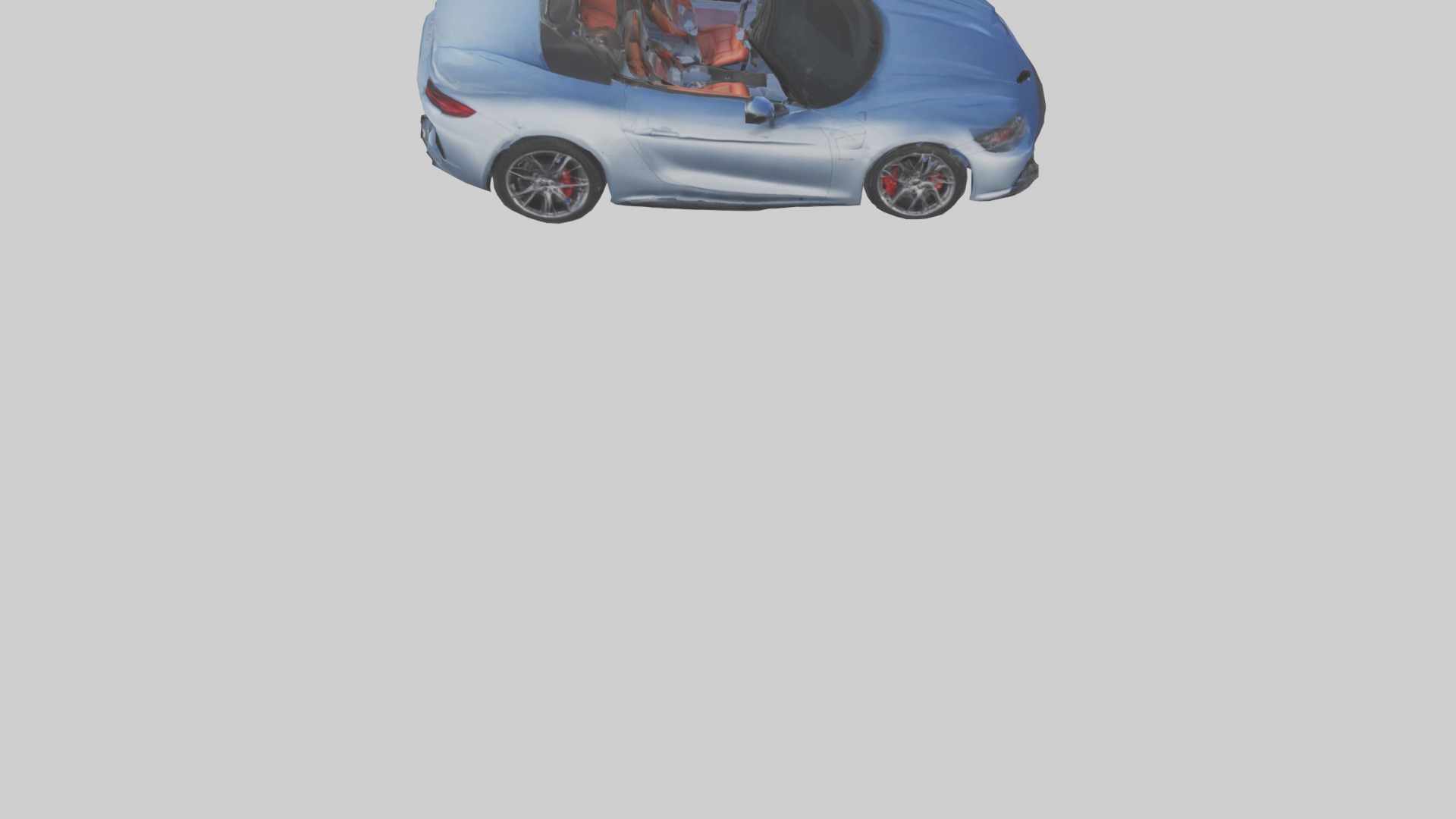 Highperformance Convertible model Low-poly 3D model_4