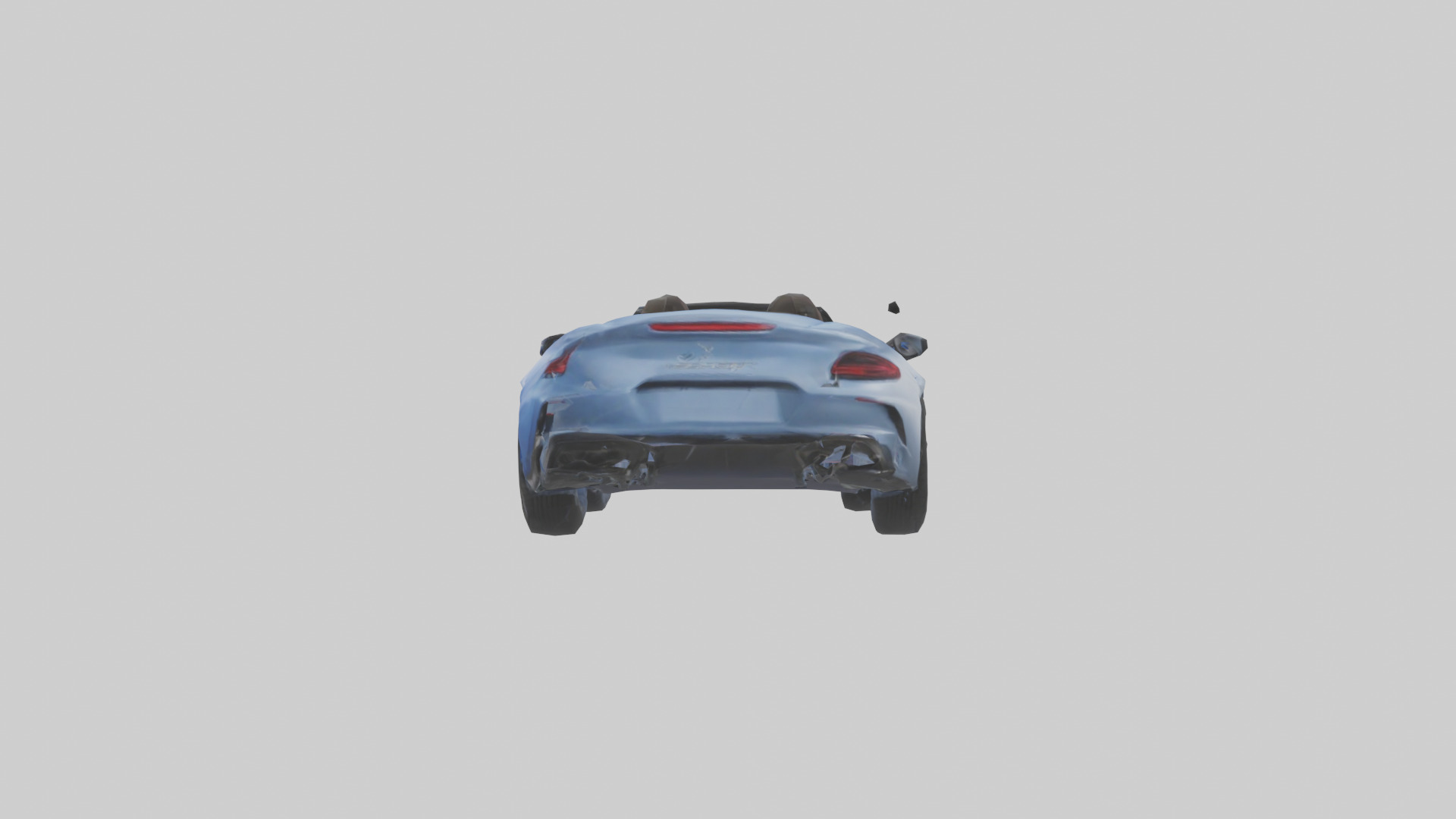 Highperformance Convertible model Low-poly 3D model_1