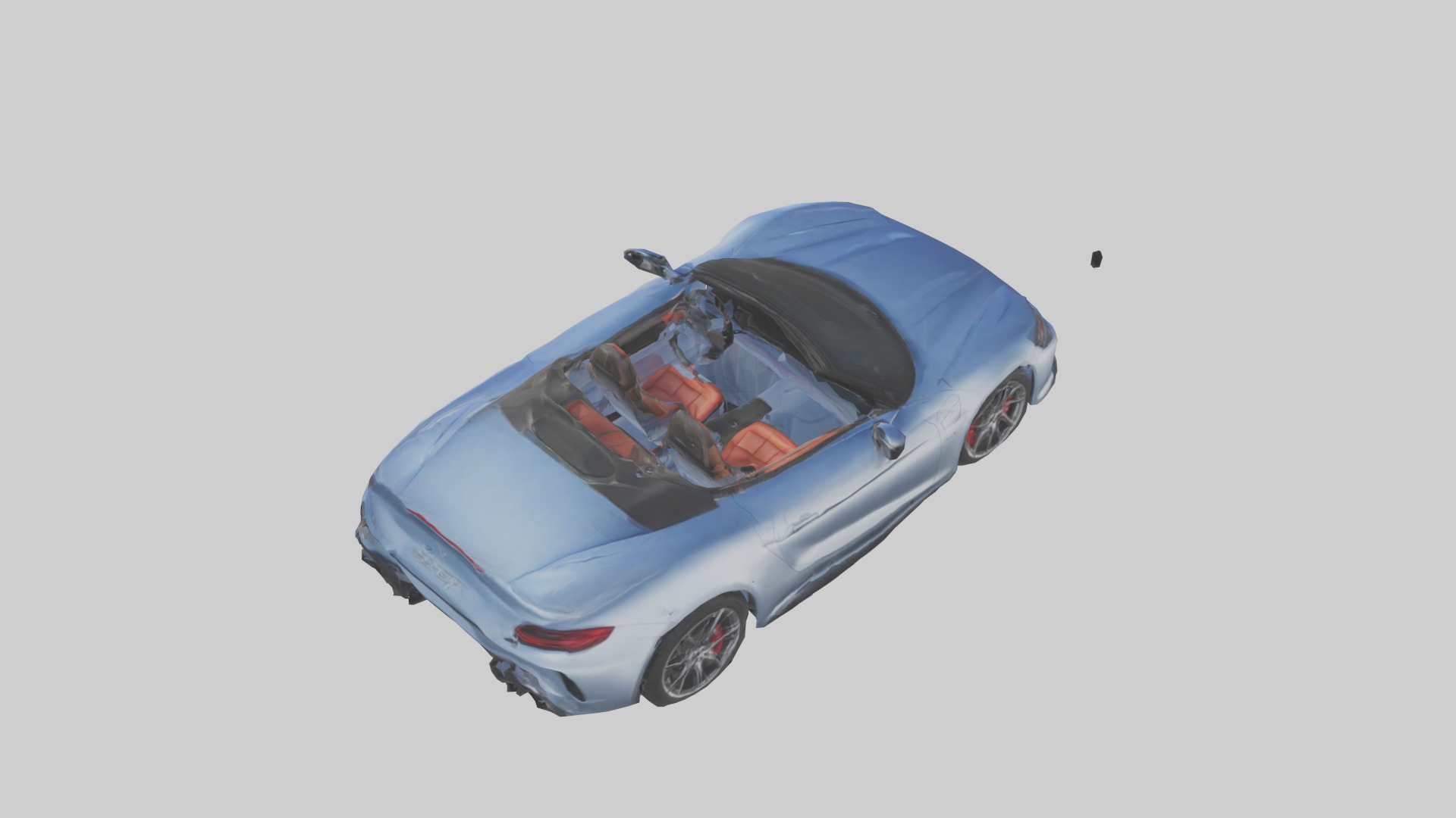 Highperformance Convertible model Low-poly 3D model_15