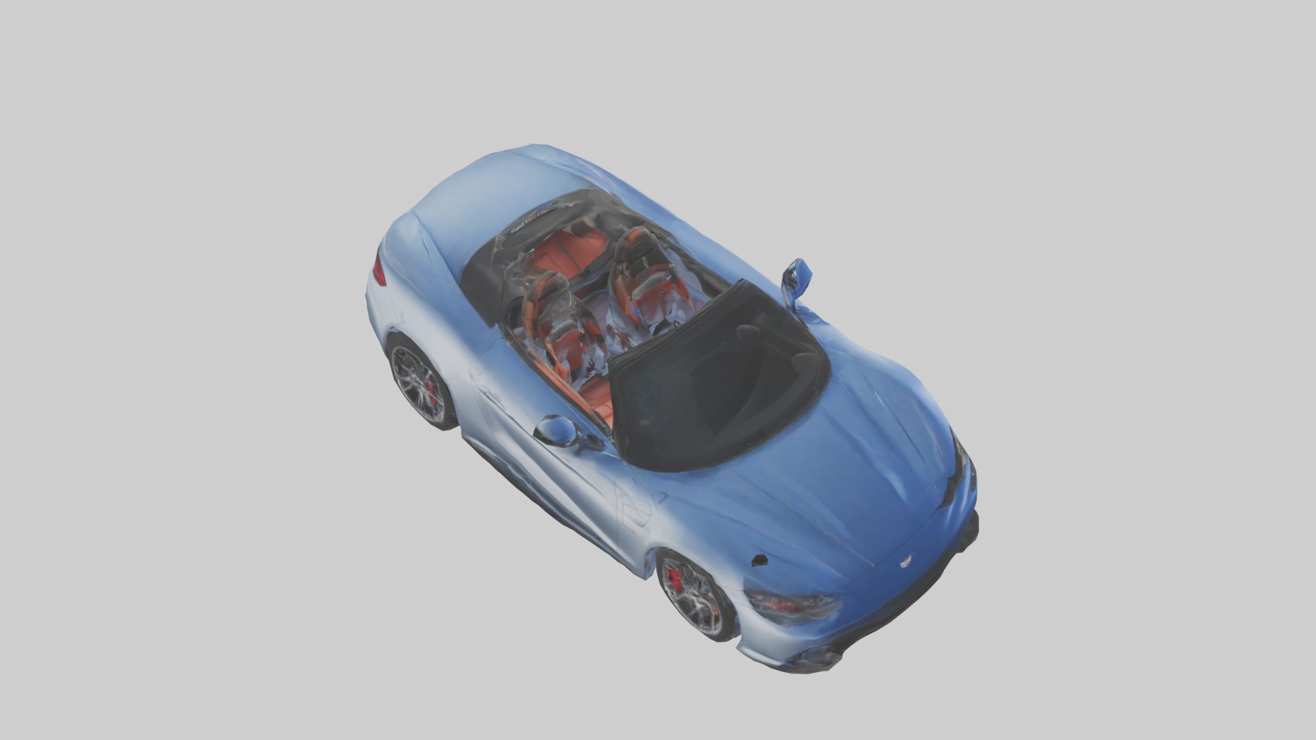 Highperformance Convertible model Low-poly 3D model_18