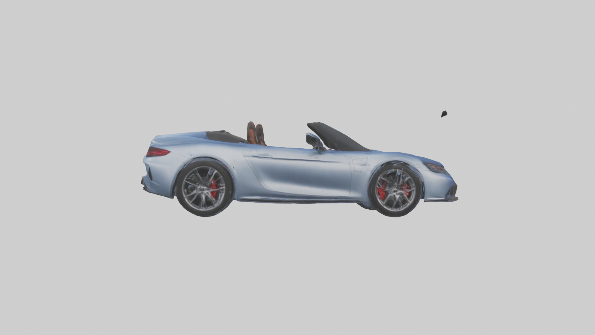 Highperformance Convertible model Low-poly 3D model_2