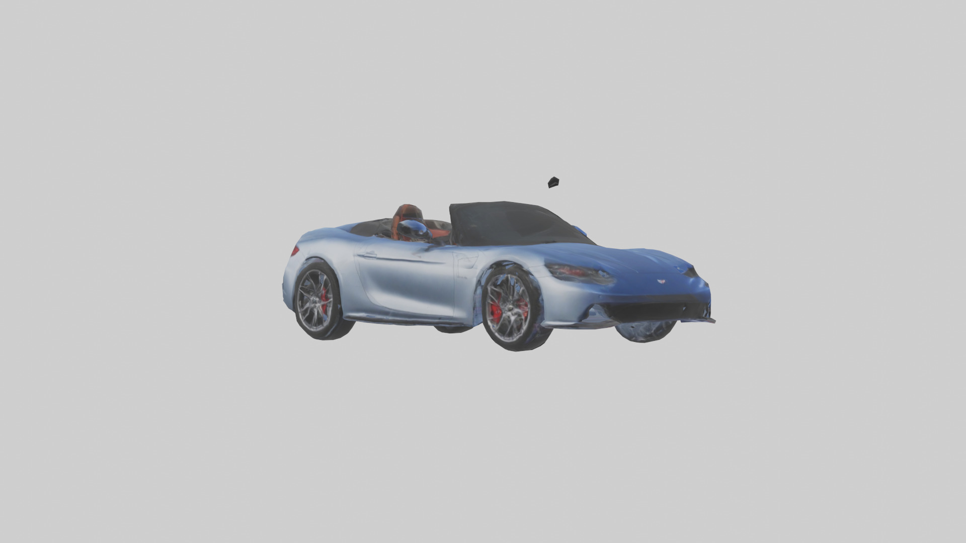 Highperformance Convertible model Low-poly 3D model_13