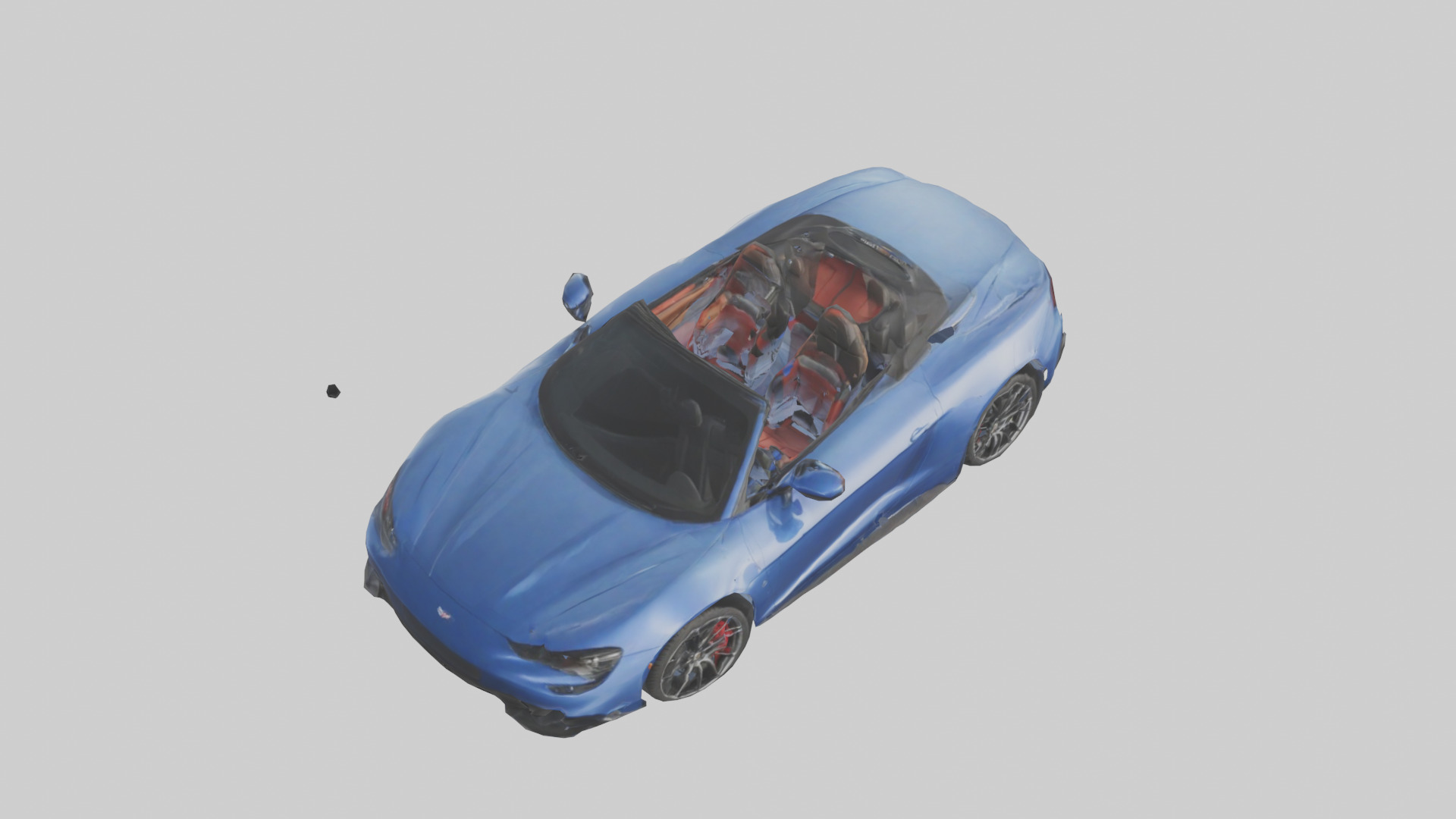 Highperformance Convertible model Low-poly 3D model_16