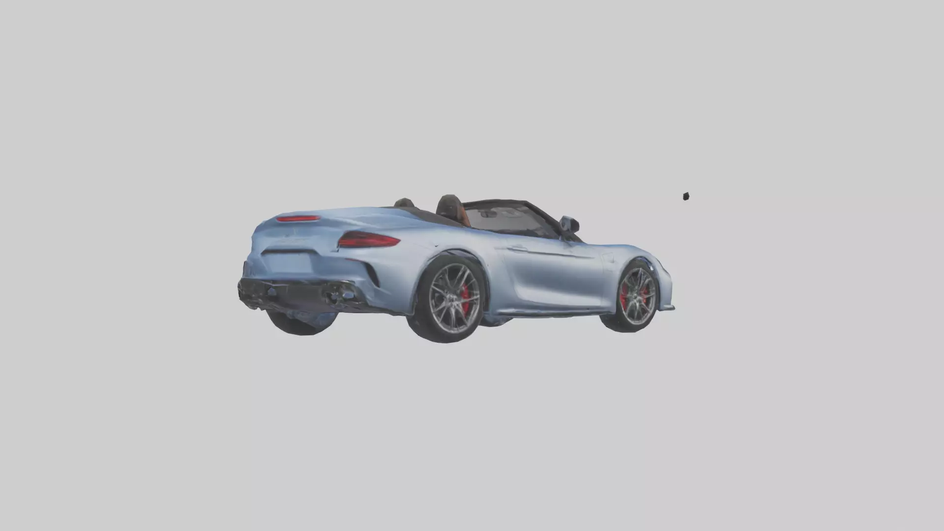 Highperformance Convertible model Low-poly 3D model_0