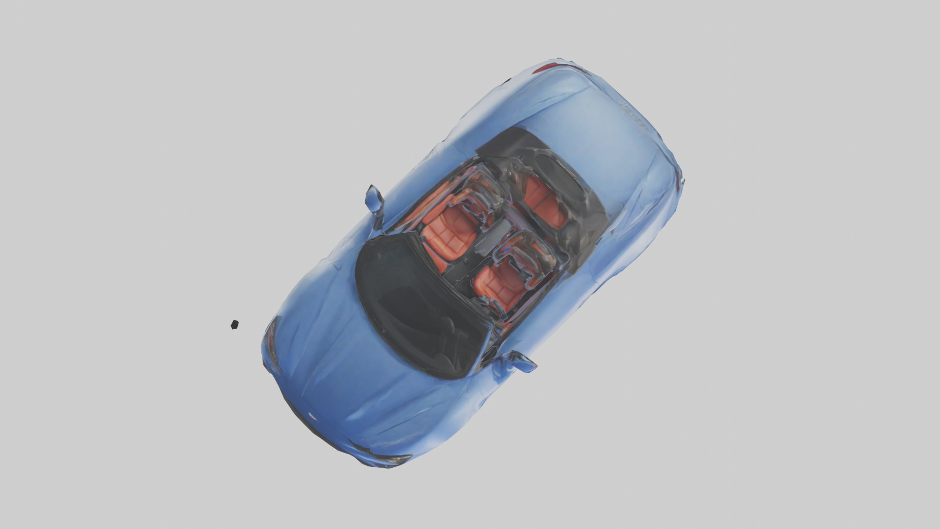 Highperformance Convertible model Low-poly 3D model_14