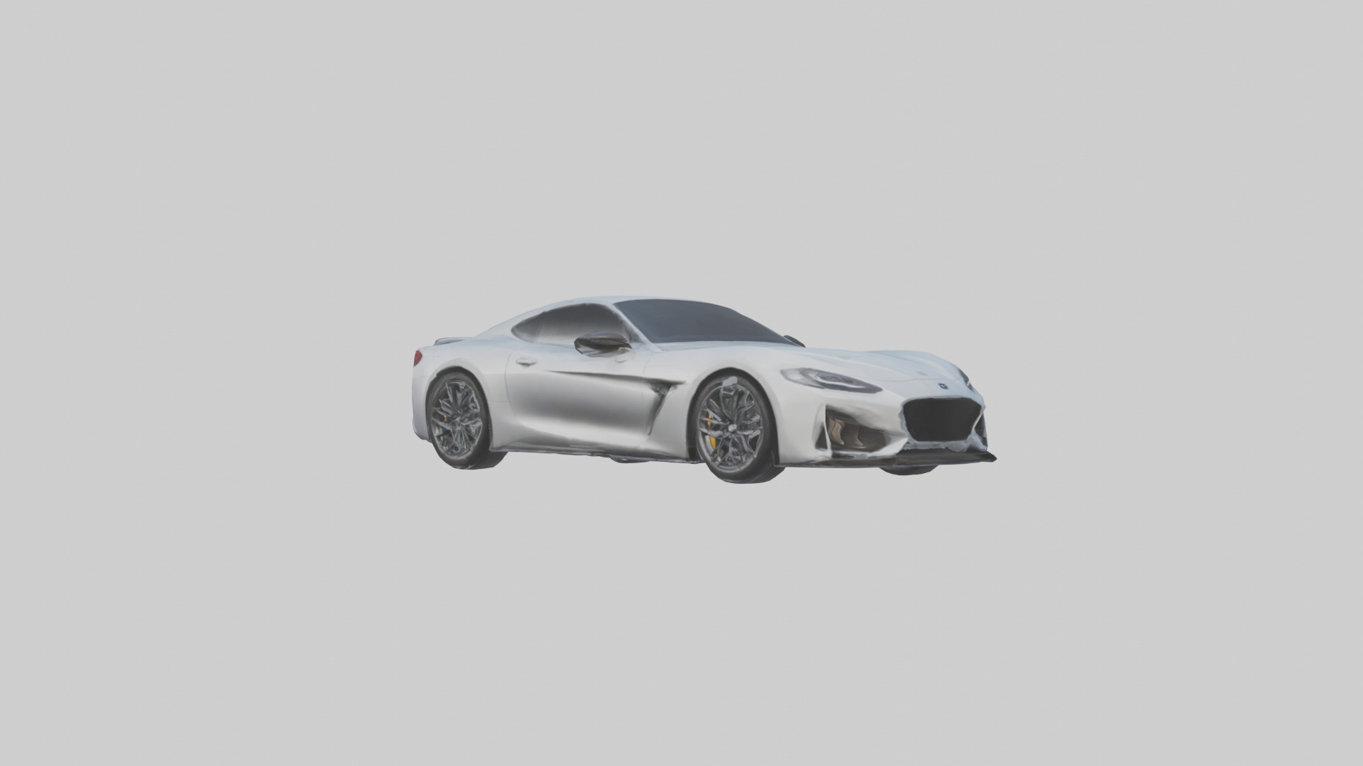 Highperformance Sports Coupe model Low-poly 3D model_11