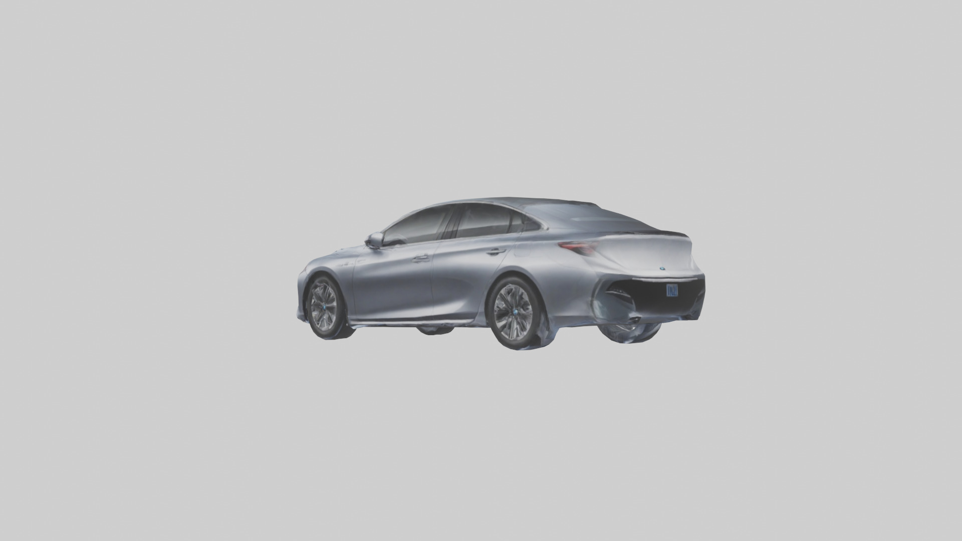 Hightech Hybrid Sedan model Low-poly 3D model_7